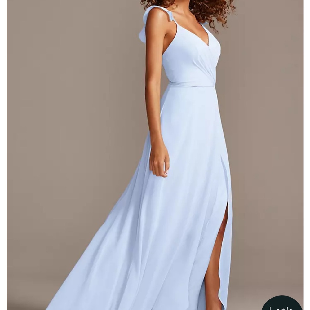 Elegant Light Blue Sleeveless Dress